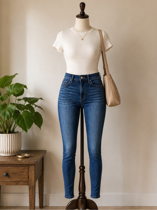 Levi's Denim - Levi's 720 High Rise Super Skinny Jeans Medium Wash Blue Women's Size 28